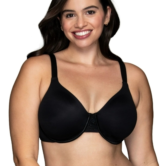 Vanity Fair 76080 Minimizer Bra 38DD Mid Black Underwire Adjustable Straps - Picture 1 of 10